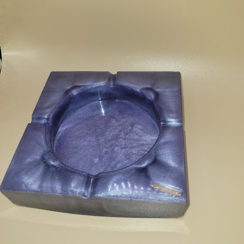 Hand Crafted Purple Ashtray